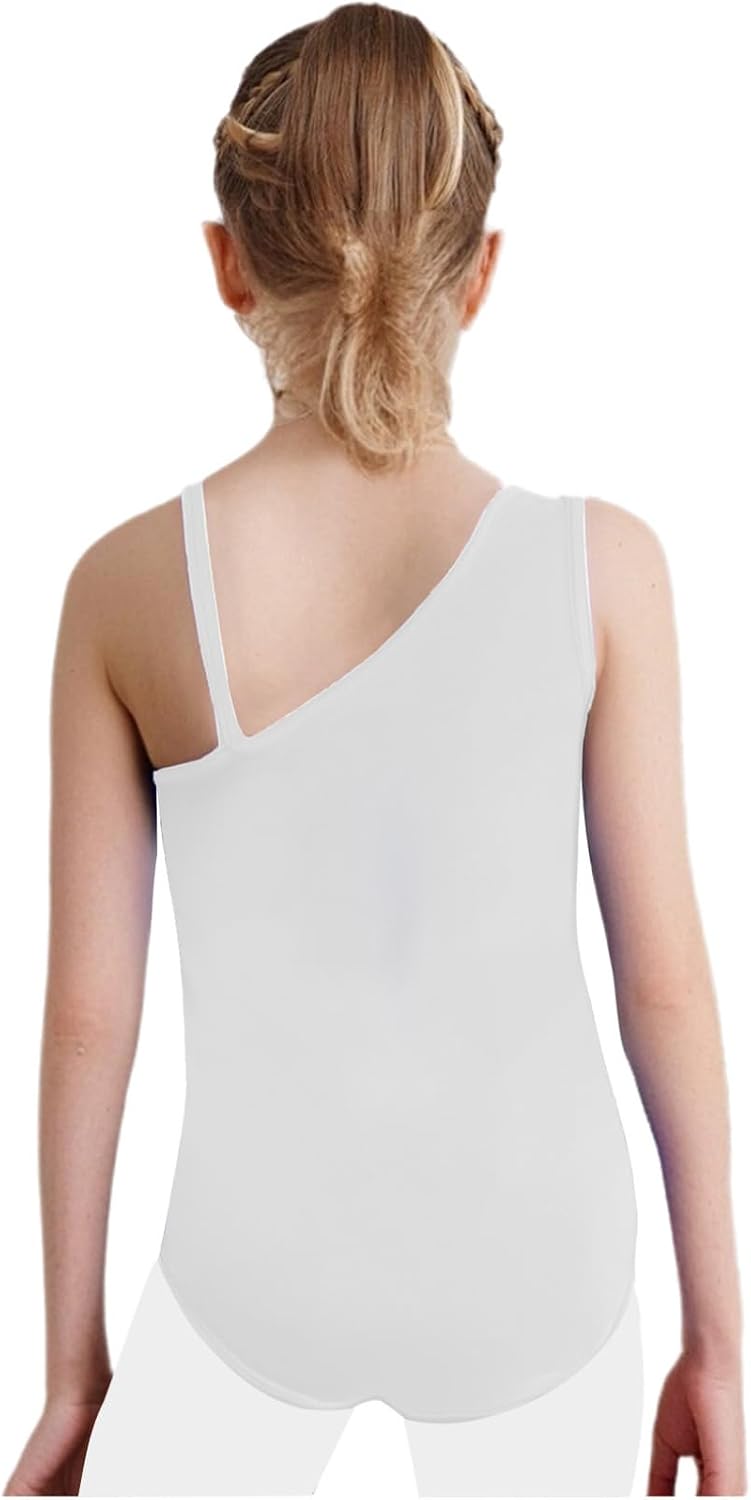 FEESHOW Kids Girls Sleeveless Sequins Leotard Latin Ballet Dance Unitard Figure Skating Jumpsuit Performance Dancewear