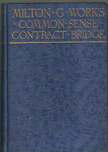 Common Sense Contract Bridge B000865SJY Book Cover