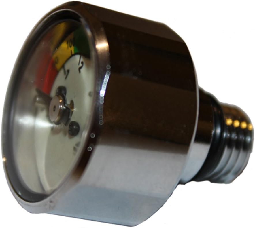 Pony Bottle Gauge – Dual Scale (BAR/PSI) for Accurate Tank Pressure Readings