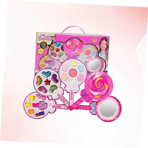 Totority 3 Caixas Crianças Terno Meninas Terno Kit De Cosmetologia Caso Cosmético Para Menina Maquia