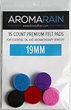 AromaRain 19mm Essential Oil Replacement Pads - Fits Different Diffuser Bracelets and Necklaces