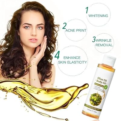 Vitamin C Body Massage Oil, Daily Moisturizing Body Oils for Women Dry Skin Care, Hydrating Oil for Body & Hair, Anti-Wrinkles Body Oil