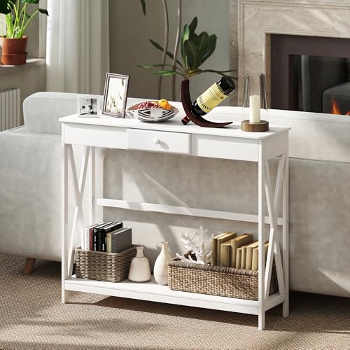 Modern White Console Table: Stylish Elegance for Any Space