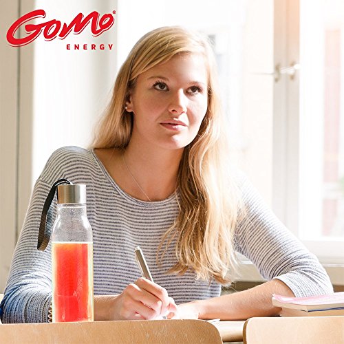 GoMo ENERGY® Vitaldrink mit Stevia gesüsst│ Wachmacher mit Koffein, Zink, Magnesium und Vitamin-B-Komplex hochdosiert │ BLOOD ORANGE 30 Einzelportionen
