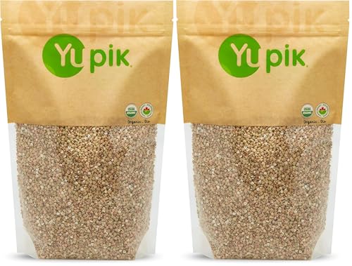 Image of Yupik Organic Hulled White Buckwheat, 2.2 lb, Non-GMO, Vegan (Pack of 2)
