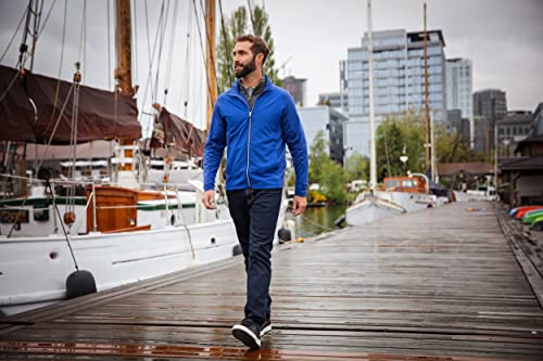 Image of Cutter & Buck Adapt Eco Knit Hybrid Recycled Mens Full Zip Jacket