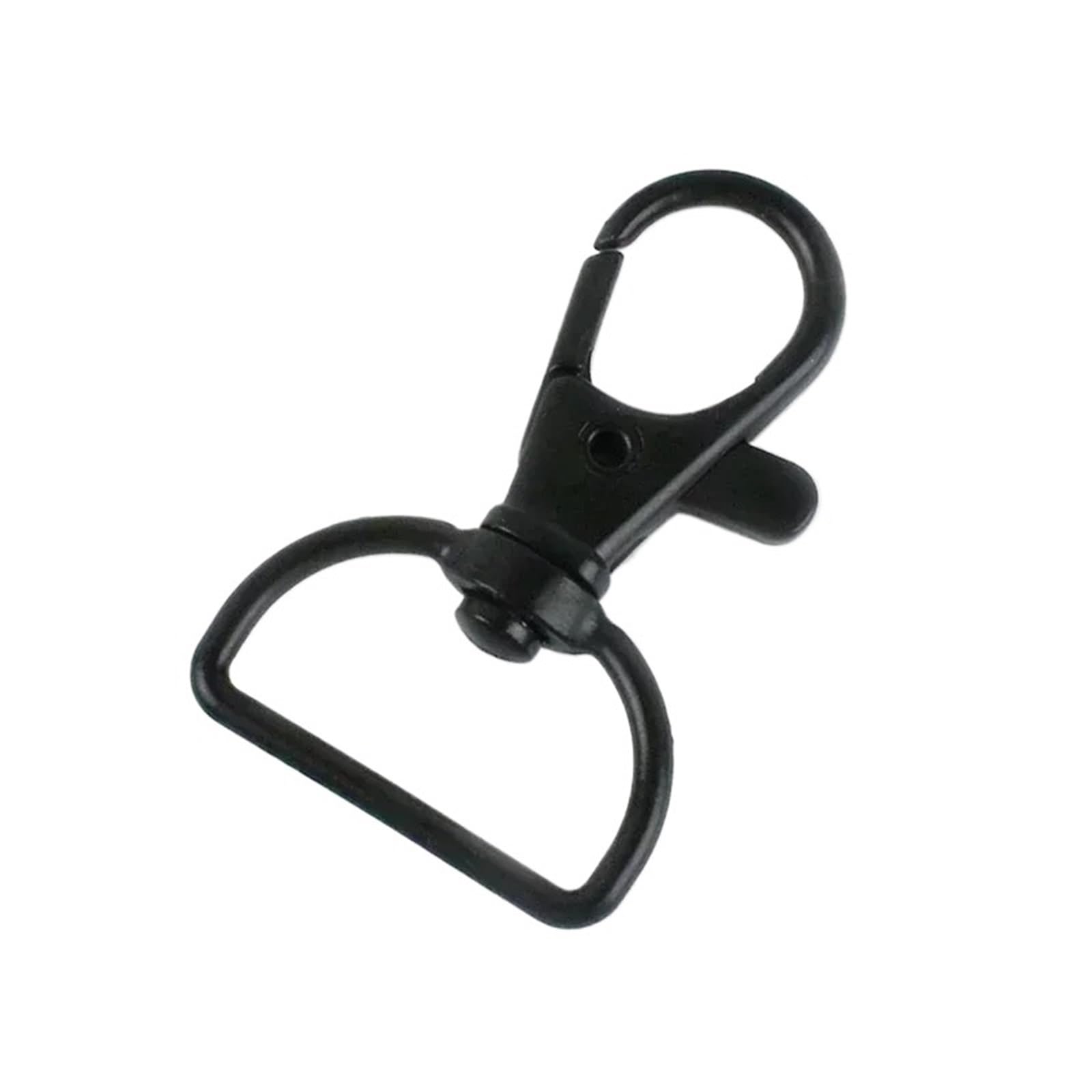 Cigpklo Black Swivel Snap Hooks 10-50Pcs 20/25Mm D Ring Swivel Lobster Clasp Bag Strap Carabiner Metal Buckles Pet Collar Trigger Hook(,20Mm-30Pcs)