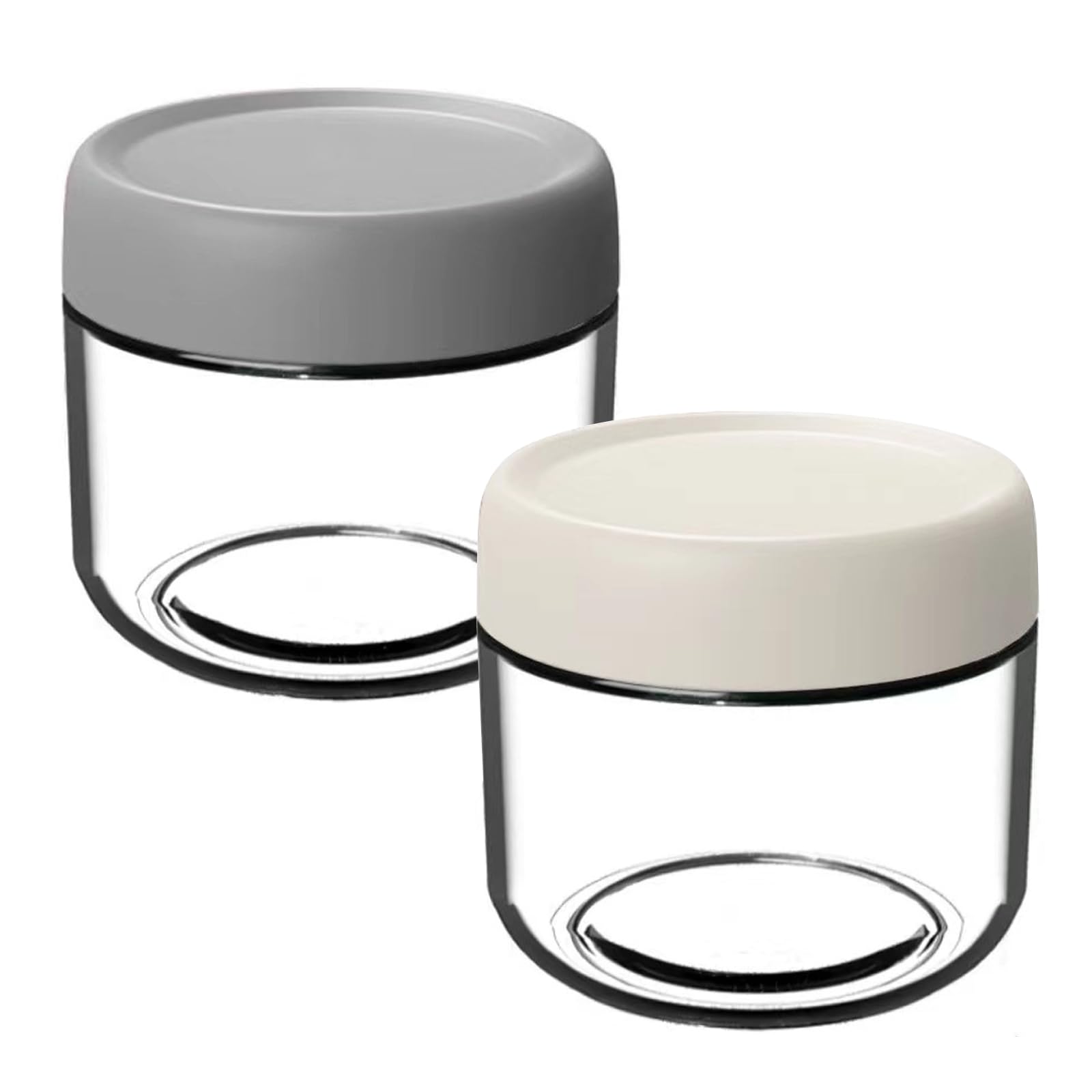 4 Barattoli Di Vetro 500ml Con Coperchio Ermetico A Vite Per Avena Notturna, Insalate, Yogurt, Marmellata – Bocca Larga, Trasparenti