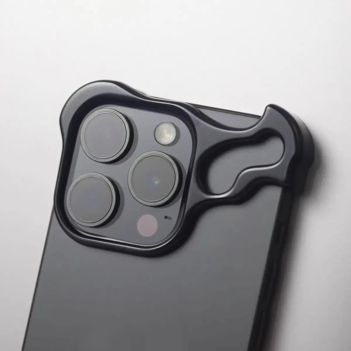 Elegante custodia per telefono con paraurti in metallo di alluminio ad arco per iPhone 16, 15, 14, 13 Pro Max, 16 Pro Plus, ultraleggera (per iPhone 13/viola)