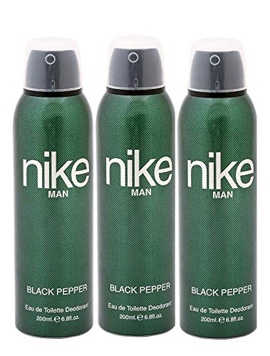 Nike Men Black Pepper Fresh Scent Deodorant Spray Combo Pack Of 3 (200Ml Each)