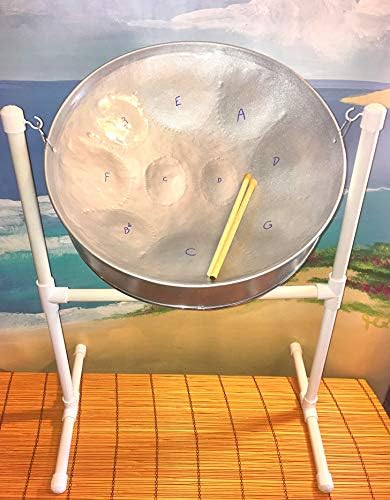 14-inch Steel Drum from "Steel Drum Source" w/ Sticks, Stand, Music Booklet and Free Instructional DVD