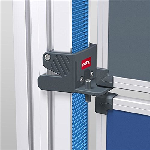 Nobo Modular 1902220 Multifunktionswandsystem klein mit Halterungen (885 x 634 x 12 mm) blau/grau