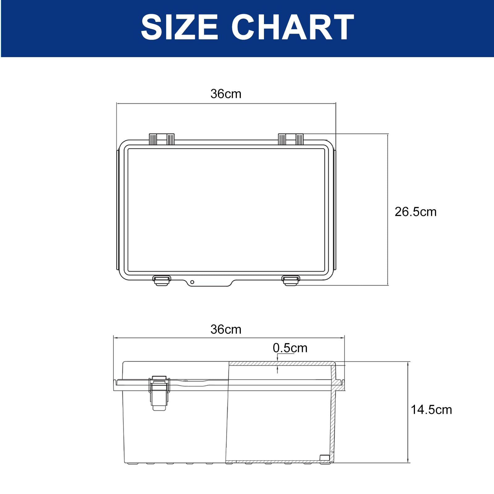Coffret Electrique Etanche pour l'extérieur - Boîtier de distribution IP65 apparent pour 12 modules avec porte transparente et porte intégrée - Boîtier électrique DIY en plastique ABS Boîtier