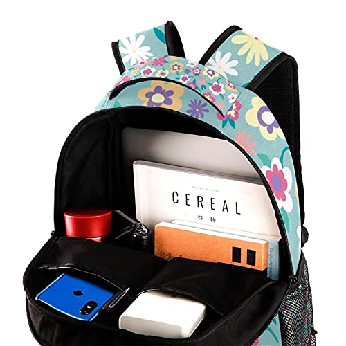 Sac à dos floral multicolore avec compartiment ordinateur portable robuste