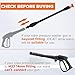 JOEJET Pressure Washer Wand Replacement with 5 Spray Pressure Washer Nozzle Tips, Adjustable Pressure Washer Nozzle with 5 Spray Nozzle Tips