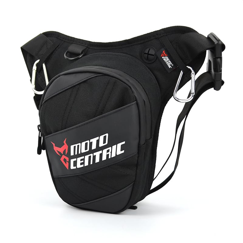 YUCHUANGYE Pernera Moto Riñonera for Motocicleta con Cintura Baja, Impermeable, for el Hombro, for Carreras Bolsa Pierna Moto(Red)