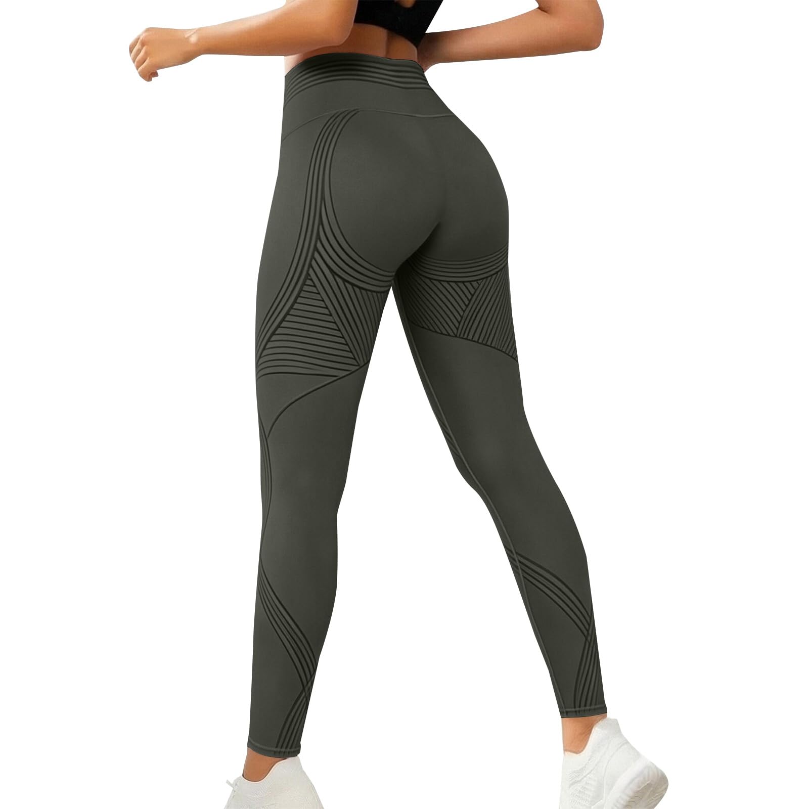 Coreex Celluflex 3D- Kompressionsleggins Damen, Anti Cellulite Sportleggings High Waist Push Up, Kompressionleggings Lipödem Damen Legging Lymphdrainage Gym Scrunch Sport Yoga Hose Sportbekleidung