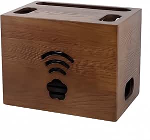 Amazon.com: Wooden Router Storage Box, Decorative Router Storage Rack ...