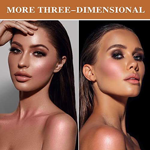 Cream Blush Stick,3 In 1 Makeup Blush Stick For Cheeks Eyes&Lips,Silky Lightweight Texture,Easy To Apply,Waterproof Long Lasting Natural Charming Face Foundation Stick Makeup(#Rose) #TOP5