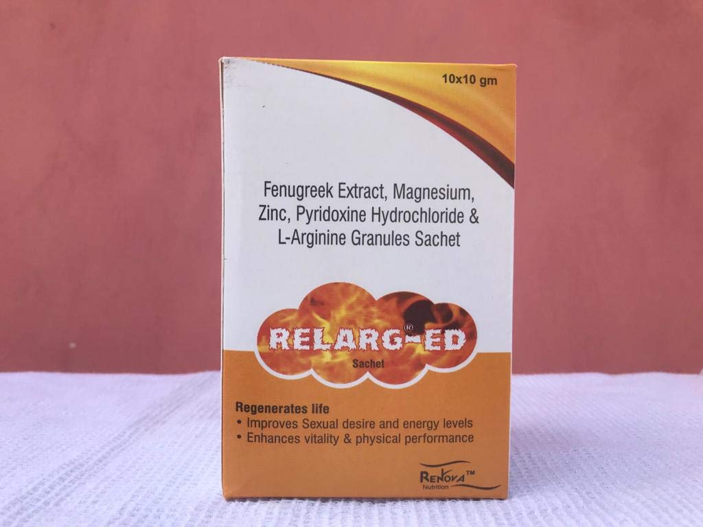 Renova Relarge ED Sachets Fenugreek Extract With Magnesium Zinc Pyridoxine Hydrochloride L-Arginine Sachets Pack of 3 Box (30 Sachets box) (B08KFCVP9S) Amazon Price History, Amazon Price Tracker