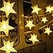 Luci a Forma di Stella, 6 M 40LEDs Luci Stringa, Luci Stringa di Natale, Catena Luminosa, Luci Natale Impermeabili da Esterno, Luci Albero di Natale, Luci Decorative Interno