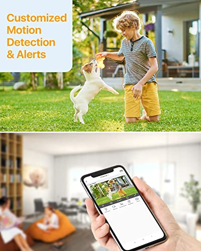 Anlapus H.265+ 1080P Outdoor Überwachungskamera Set mit 2TB Festplatte 8CH 1080P DVR mit 8X 2MP Dome Kamera für CCTV Haus Videoüberwachung – Bild 4