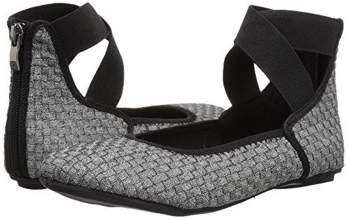 Bernie Mev Girl's Monica K Ballet Flat, Pewter, 28-35 M M Eu Big Kid (31 Us) #TOP6