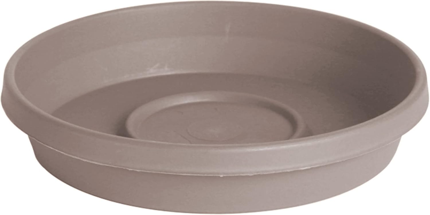Bloem Terra Plant Saucer Tray for Planters 15-20" Pebble Stone