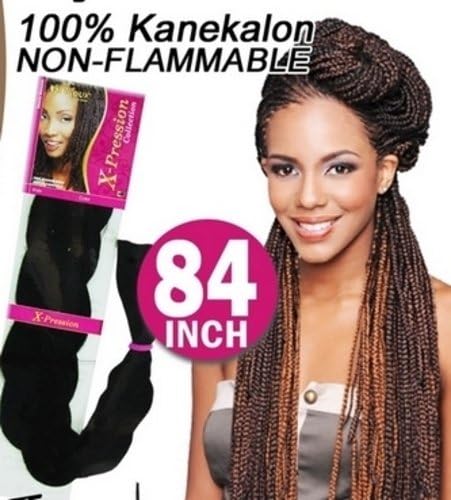 X-Pression Kanekalon Non-Flamable Synthetic Braiding Hair (30 - Light Auburn)