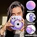 WOGOZAN Accessories Kit for Fujifilm Instax Mini 12 Instant Camera Case + Album for Mini 3 Inch Film + Color Filters + Photo Album & Frames + Wall Hanging Frame + DIY Sticker (Shiny Purple)