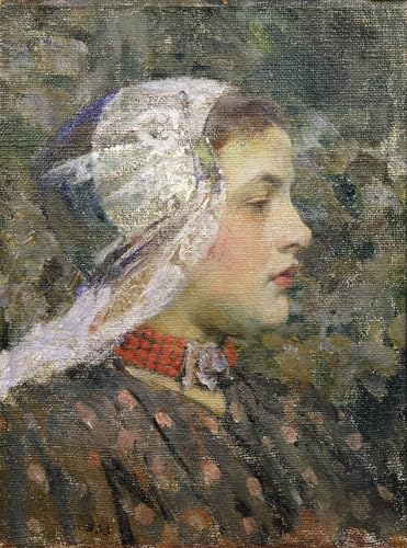 Portrait de Katje par Jebusa Shannon peinture sur toile scandinave