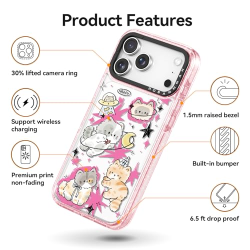 Coque iPhone Pro Max chat pailleté protection durable 2m