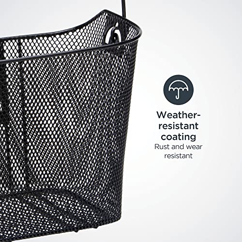 Schwinn SW75718B-3 Quick Release Wire Basket, Easy Assembly Fits Most Adult Bike Handlebars thumb #4