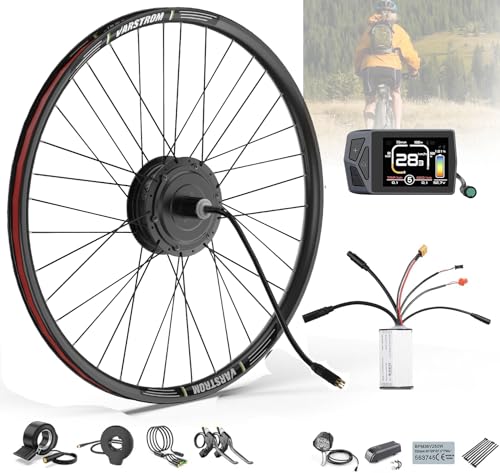 BAFANG Hinterradmotor 48V500W E-Bike-Umbausatz Heckmotor -Brushless-Hinterrad Nabenmotor-Kits mit EKD01 Display, EBike-Umrüstkit passend für 28/29 Zoll 700C Zoll MTB