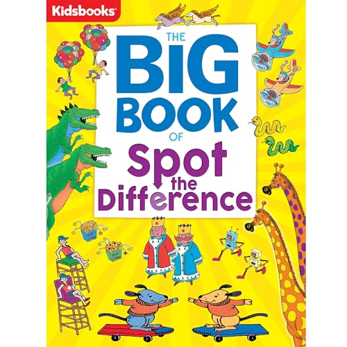 The Big Book of Spot the Difference-Packed with Comical Characters and Playful Illustrations, a Fun Way to Sharpen Observation and Concentration Skills in Kids of all Ages (Big Books)