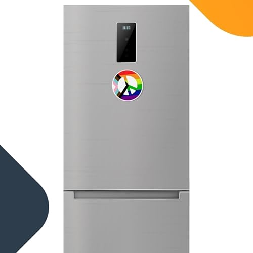 Miniatura 5 de Magnet Me Up LGBTQ - Calcomanía magnética con signo de paz, redondo de 5 pulgadas, imán automotriz resistente para automóvil, camión, SUV o