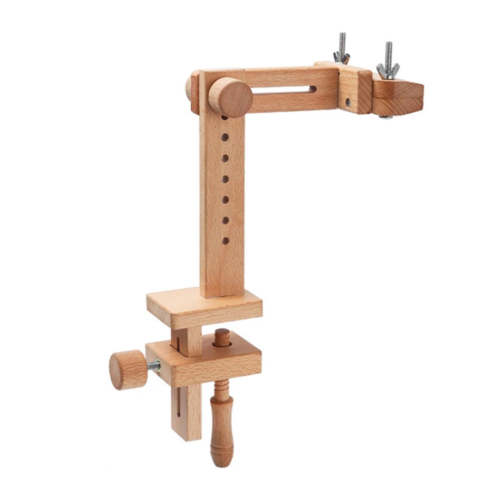 Ramka do haftu krzyżykowego, Drewniany stojak na tamborek Cross Stitch Frame Możliwość obrotu o 360 stopni(03-with 20cm Hoop)