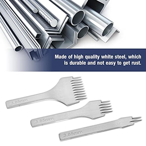 Conjunto de Cinzel de Costura, Conjunto de Ferramentas de Punção de Aço, Conjunto de Ferramentas par