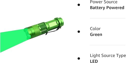 Miniatura 9 de Linterna verde escalable LED de 3 modos de largo alcance verde haz verde, linterna verde linterna linterna verde con luz verde LED para detección