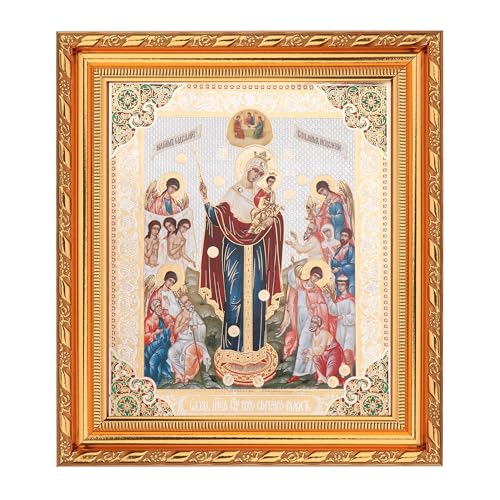 Icono con marco y vidrio NKlaus Gm Alegría de Todos Los Dulces 21x18cm
