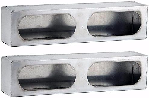 Set of 2, BP LB3163ALSM-x2 DOUBLE OVAL, SMOOTH ALUMINUM, TAIL LIGHT BOXES for Wrecker, Truck Bodies, etc