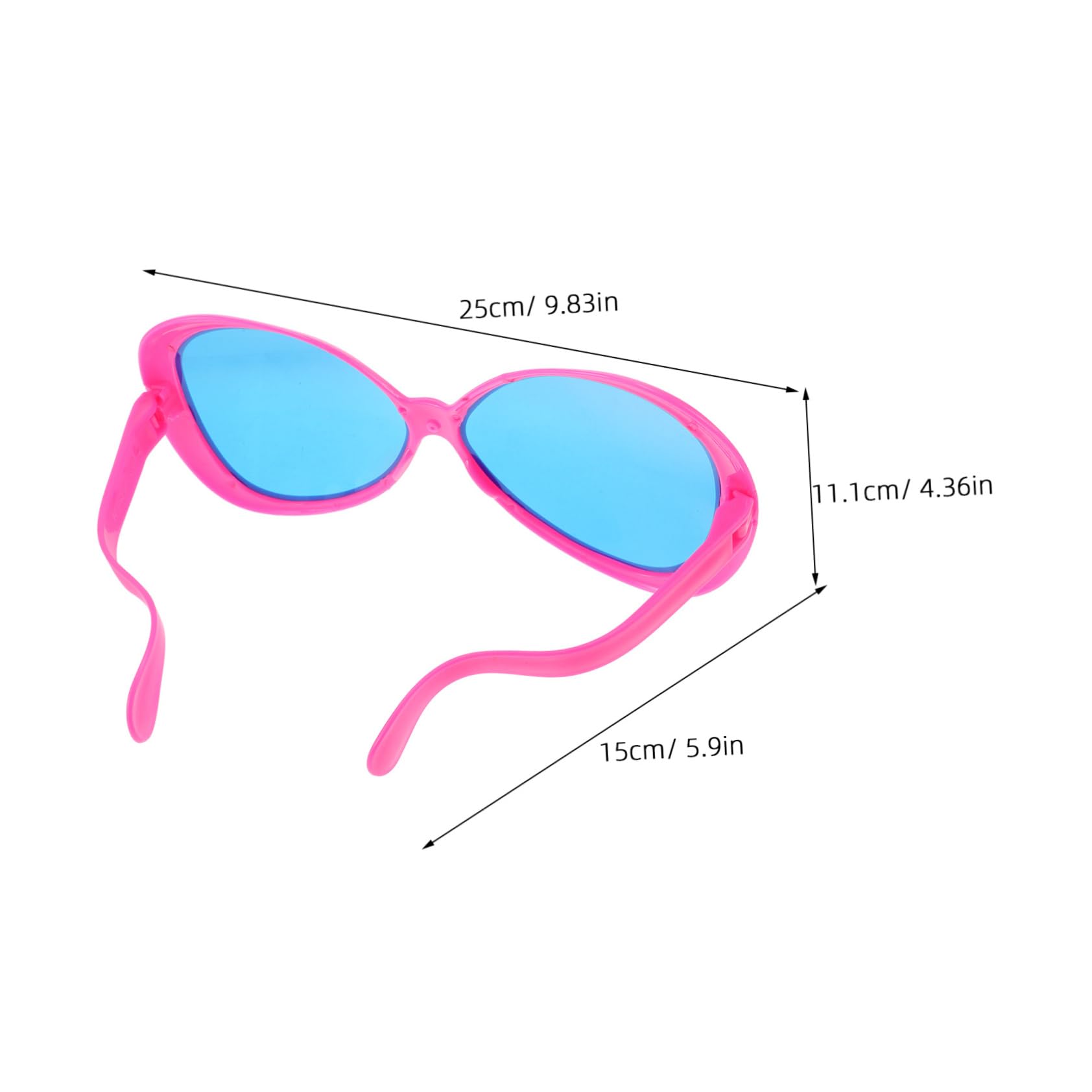 VICASKY Tropical Funny Party Sunglasses Exaggerated Large Glasses for Beach Pool Decor 2pcs Set