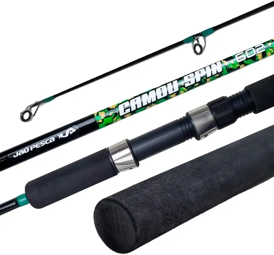 Vara de Pesca Jaú Pesca Camou Spin, 1,80m, 15-30 lbs, 2 Partes