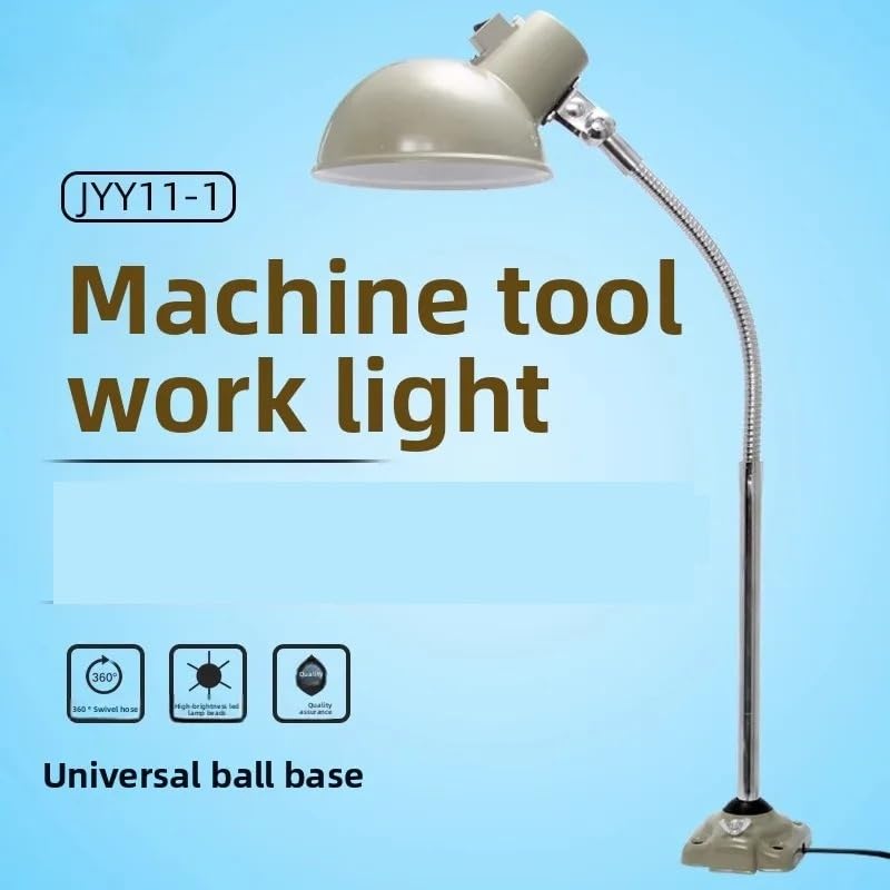 Support lumineux E27 avec col de cygne rigide orientable pour éclairage précis de machine-outil - 2