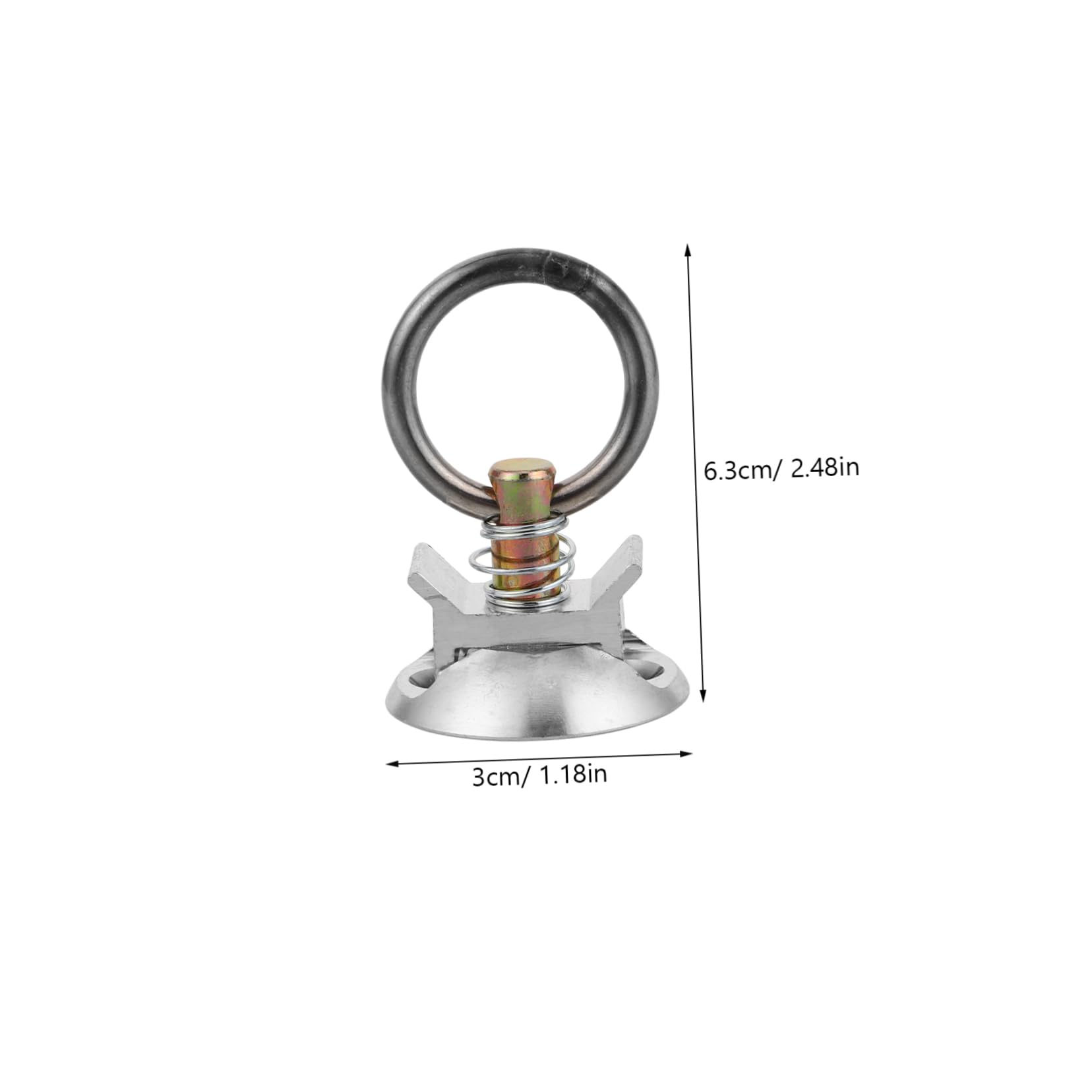 Cabilock Anclaje Redondo De Liberación Rápida Kit De Amarre Para Automóvil Fijación Rápida Alta Capacidad De Carga Material De Aluminio y Acero Inoxidable