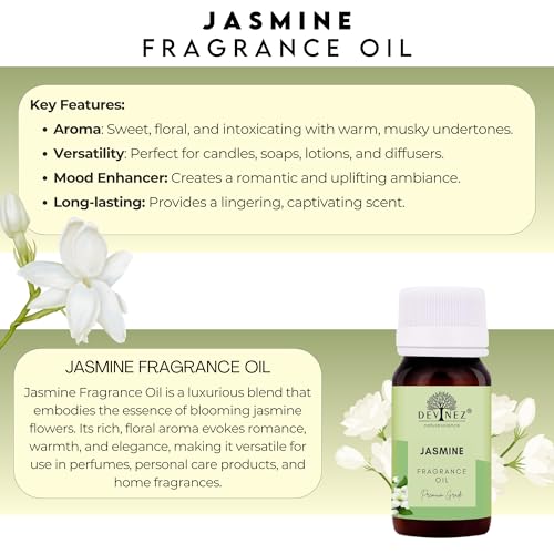 Image of Devinez Jasmine & Rajnigandha Fragrance Oil Combo (30ml Each) | Aromatherapy, Diffuser, Home Fragrance