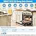 UPGRADED WB44T10010 Range Stove Oven Heating Element Compatible with GE Kenmore Stove Ovens Parts,WB44T10010 GE Bake Element Replacement 770549 AH249285 JBP64BOH1WH Oven Convection Element