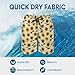 Fashion Beach Short for Men Beautiful Yellow Sunflower Flowers Classic Board Shorts with Pockets Elastic Waist Drawstring Swim Trunks (M)