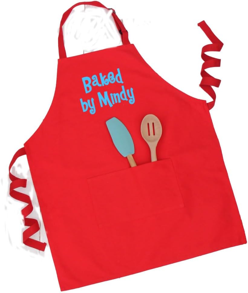 Miniatura 1 de Threadart Delantal personalizado 100% lona algodón babero ajustable con bolsillos gemelos 26 x 31 pulgadas, tamaño grande