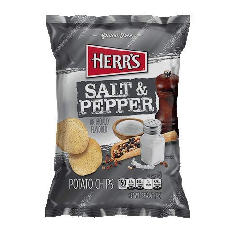 Herr's Salt And Pepper Potato Chips, 2.75 Ounce (Pack Of 24 Bags) #TOP27